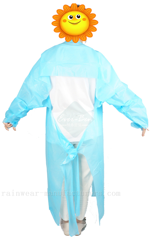plastic isolation gowncpe isolation gown